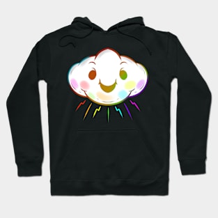 Colorful Rainbow Cloud LGBTQ Lesbian Gay Pride Month Hoodie